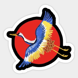 Beautiful Crane Sticker